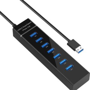 BhalTech 7 Port USB Hub 7 Port USB Hub 3.0,USB Data Hub...