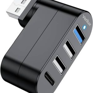 Zomei Upgrade 4 Ports USB Hub with Type-C PD Port Upgra...