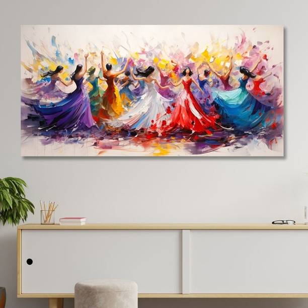 saf Unframed Rolled Art Print Modern Art Canvas For Hom...