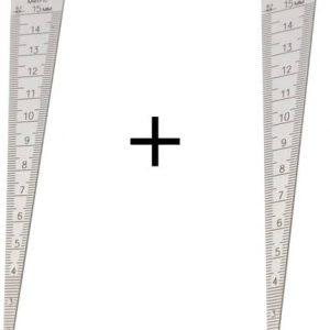 SAMENX Bore gauge/Taper Gage 1-15mm 1/32-5/8 Inch Stain...