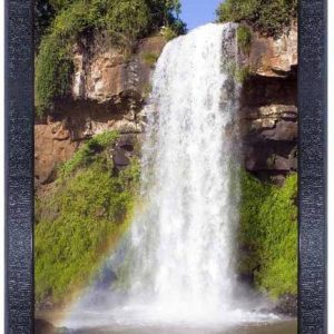 pnf Poster And Frame Vastu Waterfall Scenery Wooden Pho...