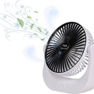PLERIZA Rechargeable Desk Fan, Portable Table Fan,USB F...