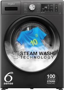 Whirlpool 8 kg 5 Star Inverter Steam Technology, 100+ Tough Stains, 6th Sense Soft Move, Supreme Care ...