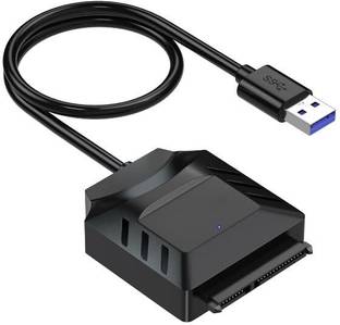 VOOCME SATA to USB Adapter, USB 3.0 Hard Drive to USB Adapter for 2.5 Inch HDD/SSD, USB to Sata Adapte...