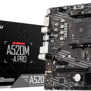 MSI A520M-A PRO | Micro-ATX AM4Socket Micro-ATX AMD A52...