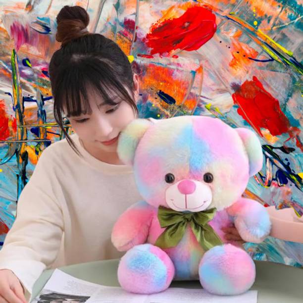 SHIVANGI COLLECTIONS Rainbow Soft Toy Teddy Bear - 25 ...