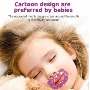 viyagee Snore Kids Sleep Strips, 30pcs Mouth Shape purp...