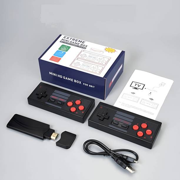 HG WORLD Retro Extreme Mini Game Box Dual Wireless Vide...