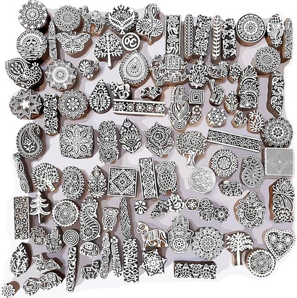 skart wooden printing blocks stamp 263(pack of 50 piece...
