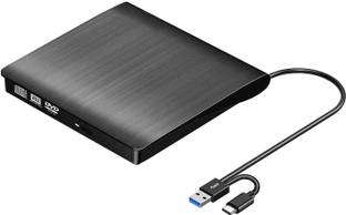 RyzCare External DVD Drive USB 3.0 Type-C USB Portable Player External DVD Writer