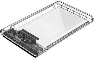 OG X NEXSA Transparent USB 3.0 to SATA Hard Drive Enclosure – Tool-Free External Case 2.5 inch Shock R...