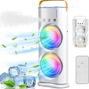 VASANT 360° Rotate Personal Cooling Fan for Home Office...