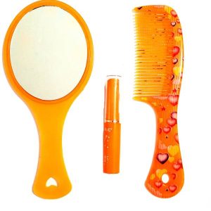 ShopTalk Beautiful and Charming Makeup Mirror and Comb