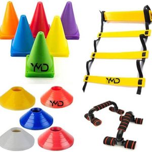 HACKERX 6 Inch Cones Pack 20, 20 Space Markers, 4 Meter...