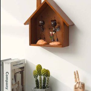 Wold Export WOLD EXPORT Hut Shape Wall Shelf for Kids R...