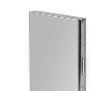 billionBAG Steel Plain Executive Silver ATM 6 Card Hold...