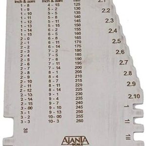 Erasio Ajanta Bangle & Bracelet Scale Gauge in Inch, Aa...