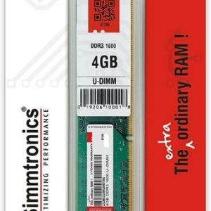 simtronics 4 GB DDR3 1600 DDR3 4 GB (Single Channel) PC...
