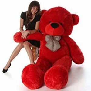 MOLAP 3 feet red soft and cute plus teddy and anniversa...