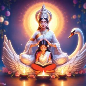 Anaadi Maa Saraswati Ji Photo Poster For Home & Office ...