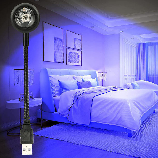 WRADER 360 Degree Rotatable USB Sunset Projection LED L...