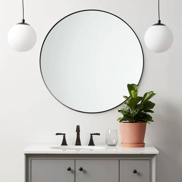 windowera 12" inch Decorative Mirror (Round) Decorative...