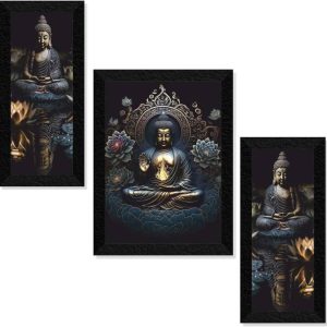saf Buddha Big framed Premium painting for home decor D...