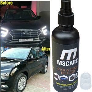 M3CARE Liquid Car Polish for Metal Parts, Leather, Head...