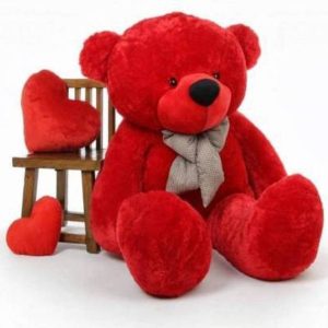 LittleBuoy Red Teddy Bear 4 feet Stuffed Animals Plush ...