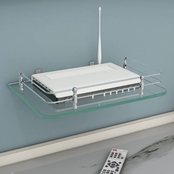 Impulse by Plantex Glass Set Top Box Wall Shelf/Stand w...