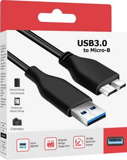 SANNO WORLD Power Sharing Cable 3 A 1 m Copper Braiding Quick Connect USB 3.0 HDD Cable – Fast, Secure...