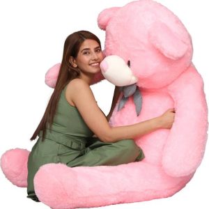 NP Toys 3 Feet Teddy Bear with Neck Bow Stuffed Spongy ...