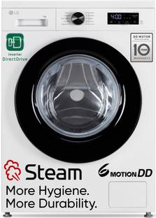 LG 7 kg 5 Star, Allergen free with Steam, Inverter Direct Drive - Less vibration, less noise, 6 Motion...