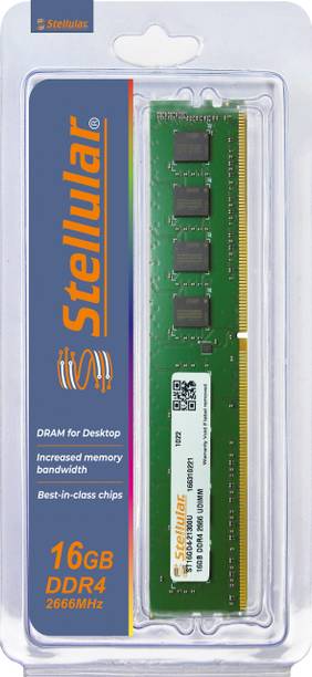 STELLULAR 2666/21300MHZ DDR4 16 GB (Dual Channel) PC DD...