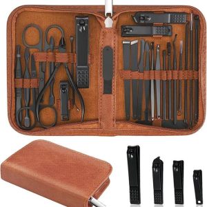 THR3E STROKES Manicure Pedicure Kit, Nail Cutter Set, M...