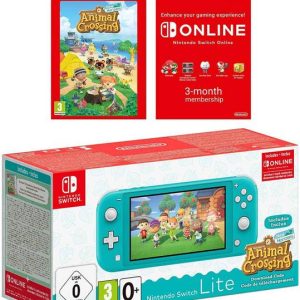 NINTENDO Switch Lite Turquoise with Animal Crossing: Ne...