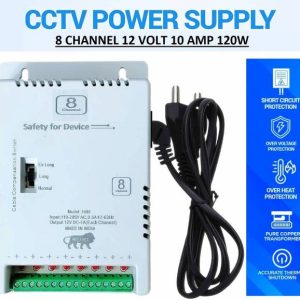 BALRAMA 8 Channel CCTV SMPS 12 Volt 10 Amp Power Supply...