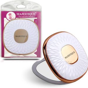 MAJESTIQUE Dual Magnifying Compact Mirror, 2X Square Fo...