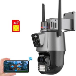 AVOIHS SIM Camera 360° Live View Motion Alert Night Vis...