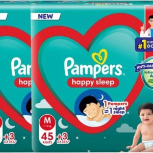 Pampers Happy Skin Pants Combo of 2 Pack - M