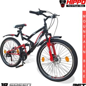 HippoBikes ACE-007 Multi-Speed Dual Suspension MTB Doub...