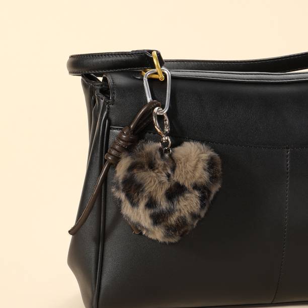 Salty Fur Heart Bag Charm Key Chain