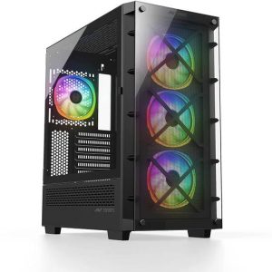 Ant Esports ICE-5000 RGB (Black) Mid Tower Cabinet with...