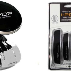 I-POP 1 Steering Knob, 1 Car Door Scratch Guard-WHITE C...