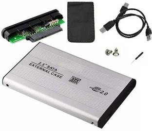 Frackson External portable SATA Casing case USB 2.0 Laptop. 2.5 inch Shock Resistant Hard Disk Enclosu...