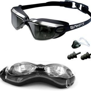 BIONFIT Mirrored Wide-Vision Anti-Fog Swimming Goggles ...