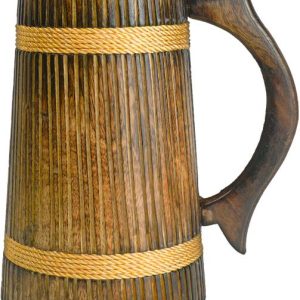 SuperGeneriX Craft and Natural Dark Brown Wood Beer Mug