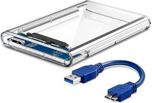 BKC USB 3.0 Transparent Portable Hard Box HDD & SSD 2.5" External Hard Disk Casing 2.5 inch Shock Resi...