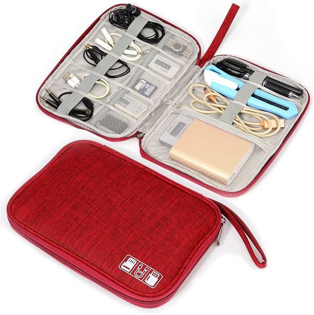 EBM Portable Travel Organizer Bag - Cable, Charger, and...