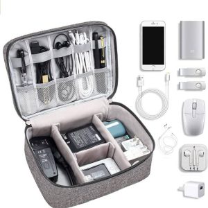 STARKENDY Electronics Travel Gadget Bag Cable Case Char...